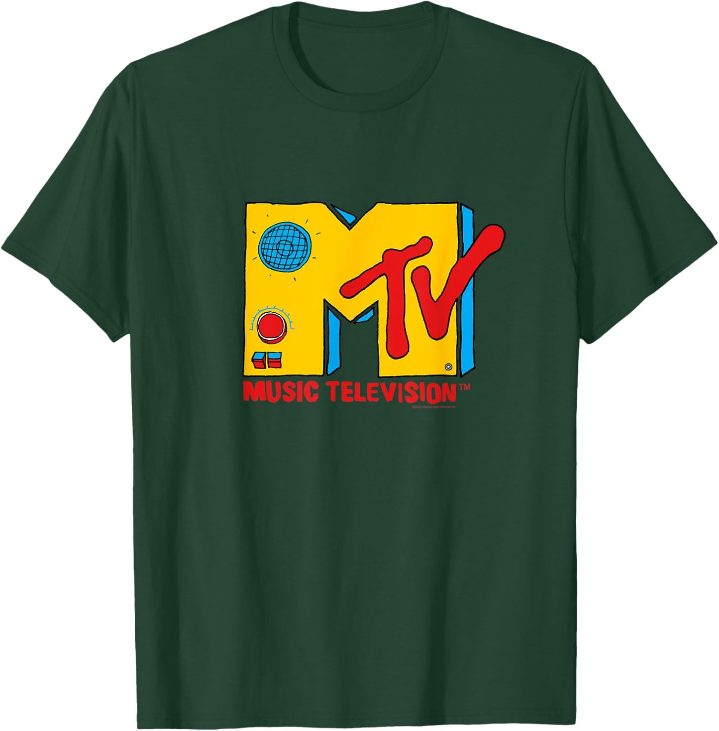 MTV Logo Retro Boombox , black T-Shirt - T-Shirt | Forest