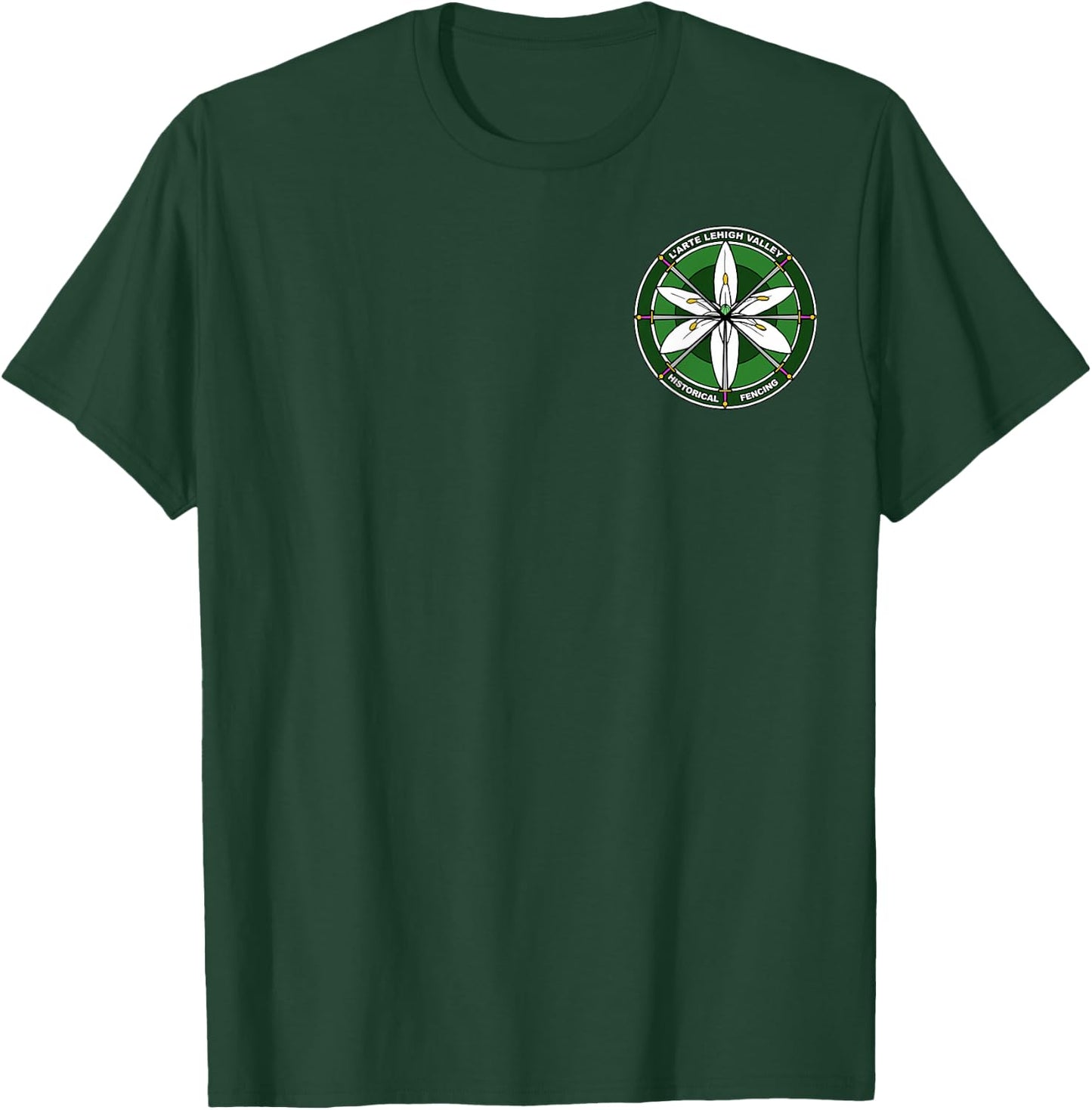 L'Arte Lehigh Valley Historical Fencing T-Shirt - T-Shirt | Forest