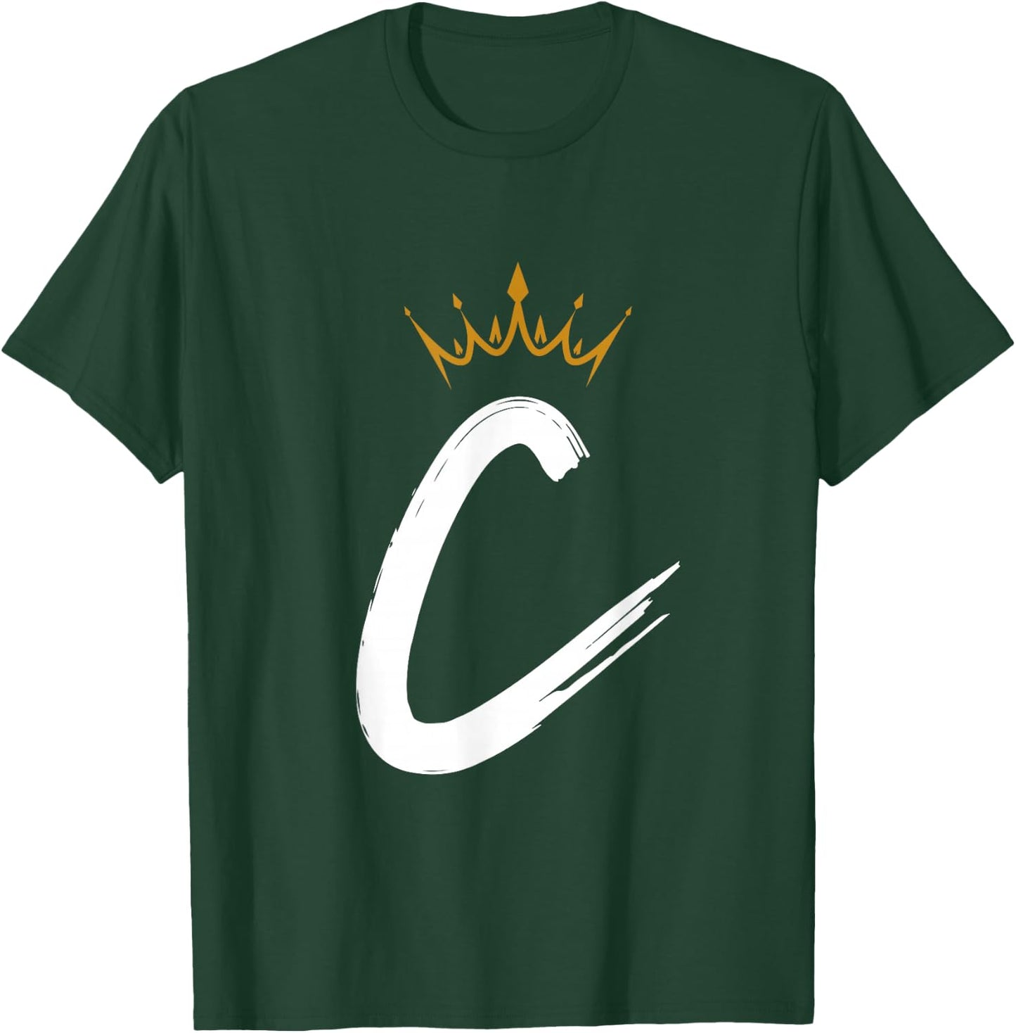 Queen King Letter C - Favorite Letter With Crown Alphabet T-Shirt - T-Shirt | Forest