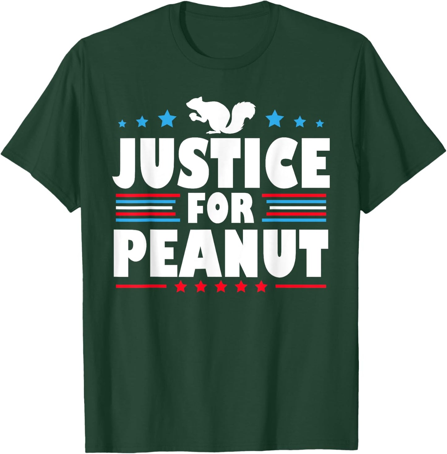 Justice For Peanut The Squirrel T-Shirt - T-Shirt | Forest