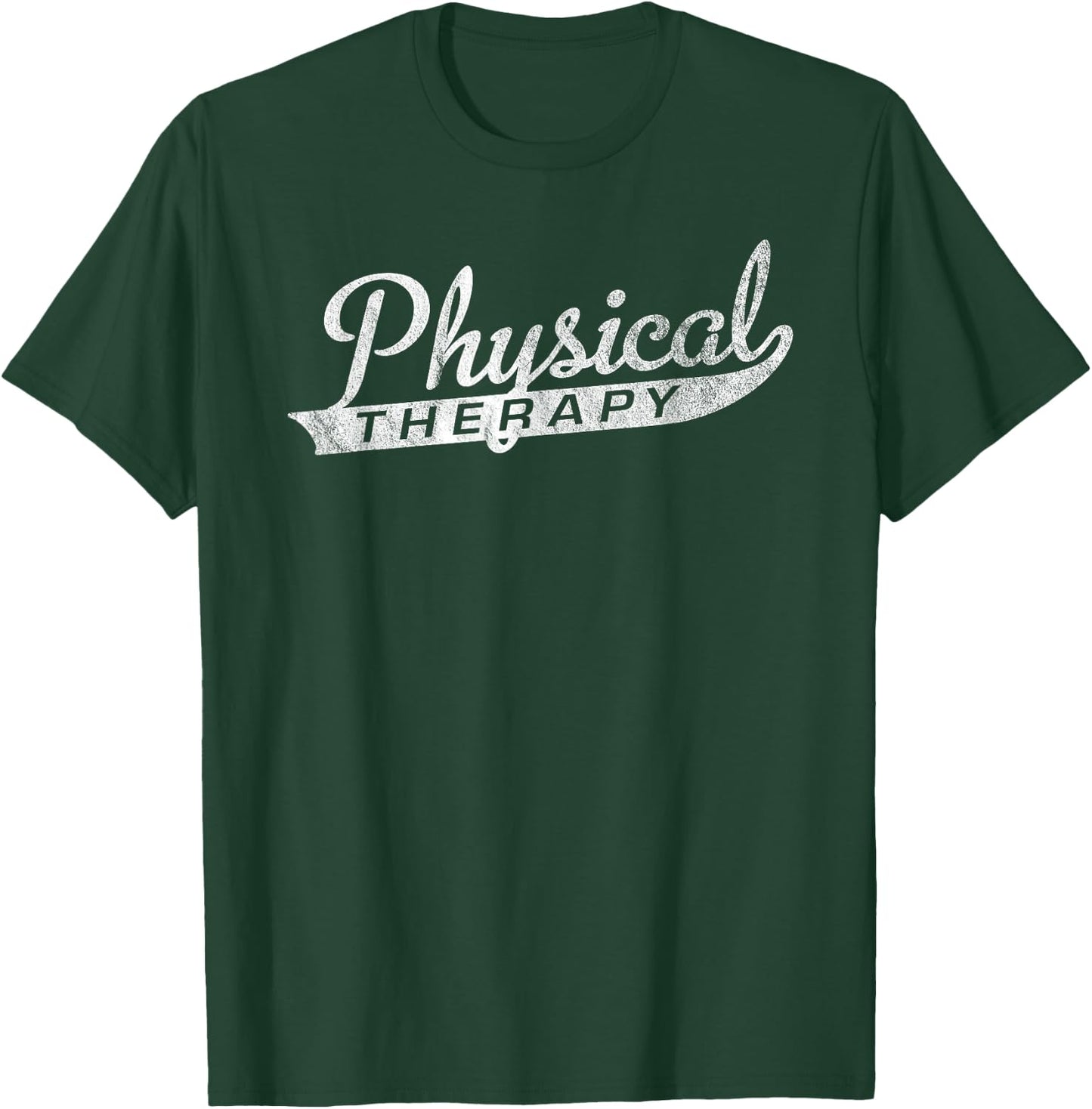 Retro Vintage Physical Therapy Shirt for PT Month T-Shirt - T-Shirt | Forest