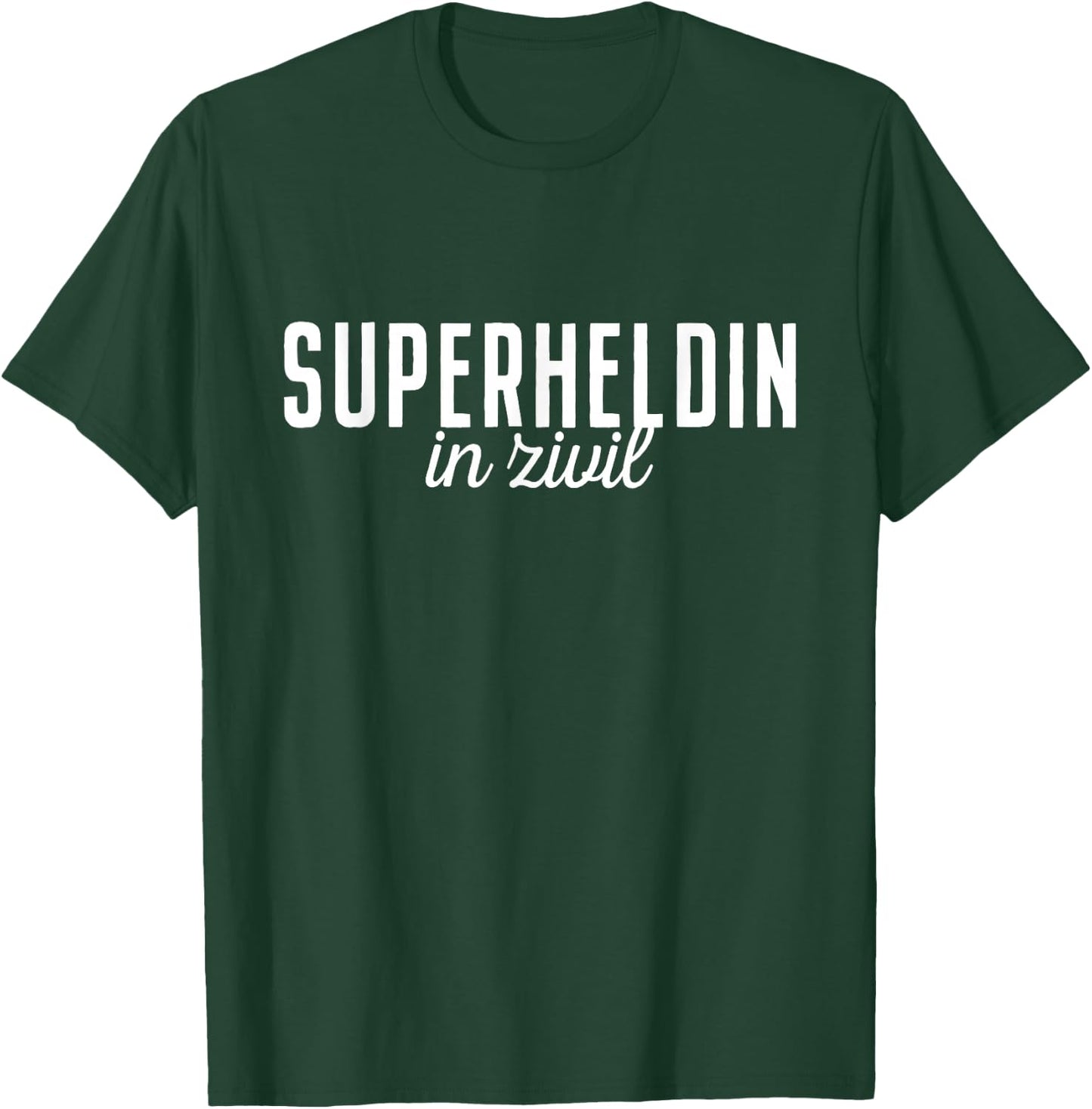 Superhero In Civil Superhero Off Duty Superhero Costume , black T-Shirt - T-Shirt | Forest