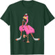 Flamingo Playing Hockey Matching Player Coach Birds Lover T-Shirt - T-Shirt | Forest