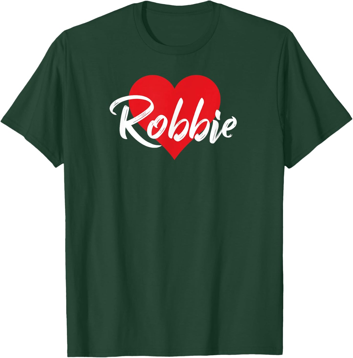 mit Aufschrift I Love Robbie, mit Herz T-Shirt - T-Shirt | Forest