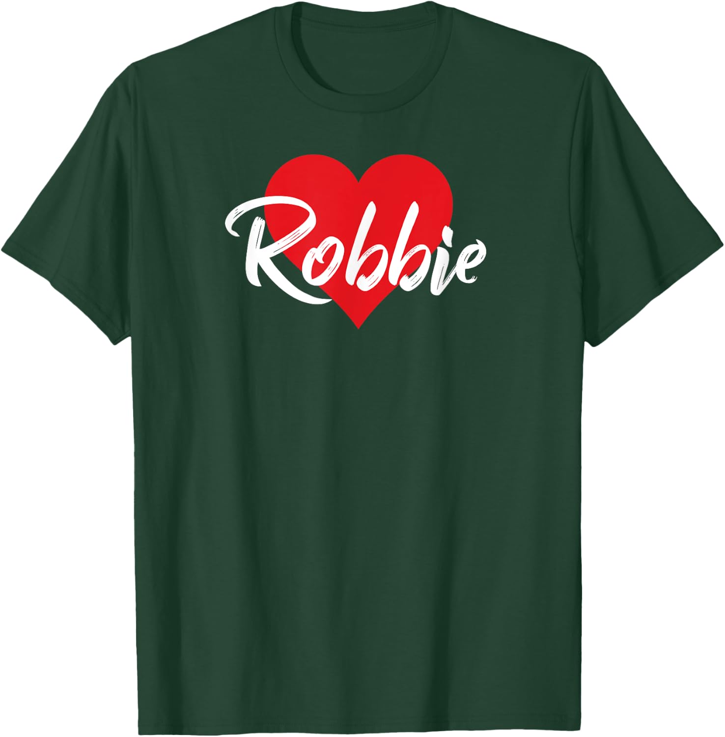 mit Aufschrift I Love Robbie, mit Herz T-Shirt - T-Shirt | Forest