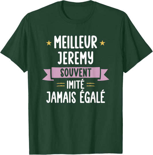 Unique Man Gift Humour Personalised Name Jeremy , Black, S T-Shirt - T-Shirt | Forest