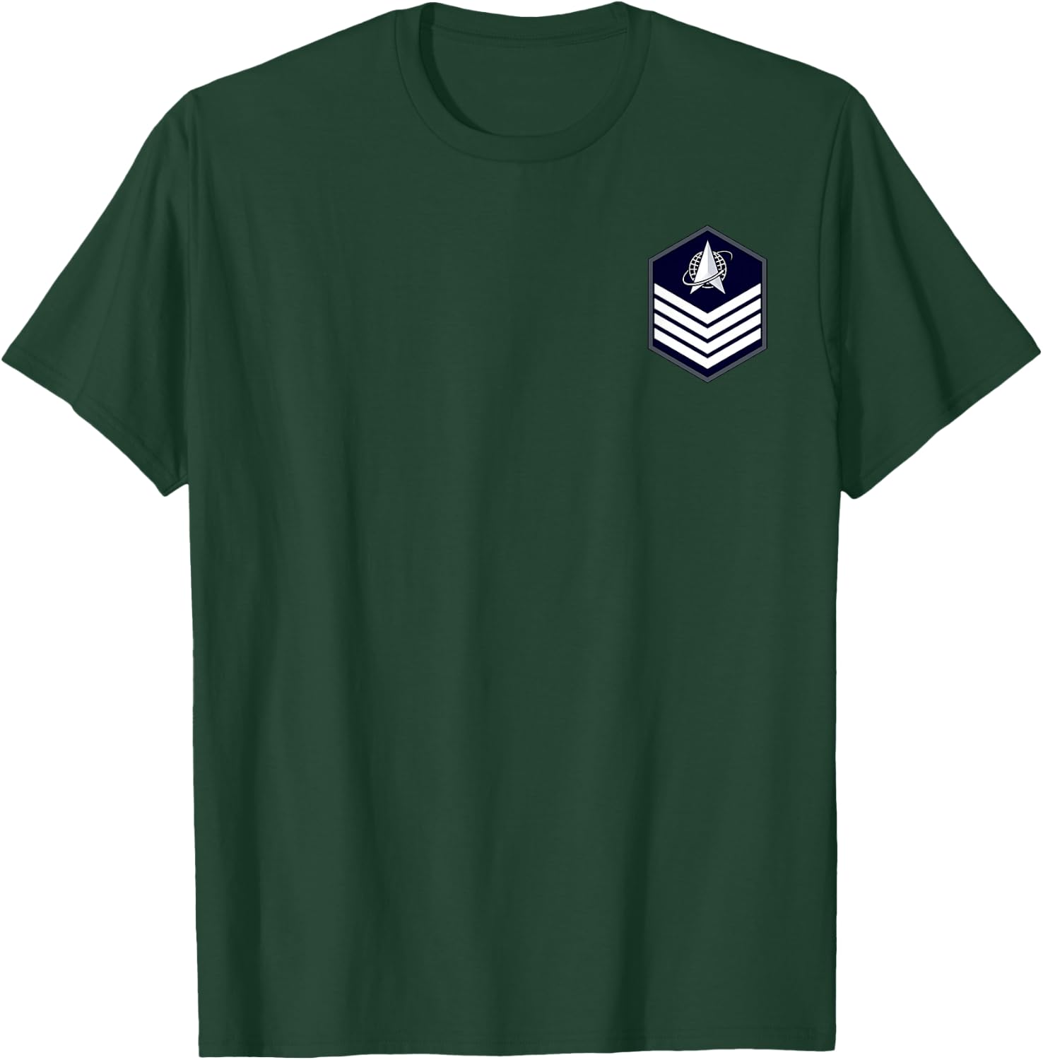 Technical Sergeant E-6 Space Force Military Rank Patch T-Shirt - T-Shirt | Forest