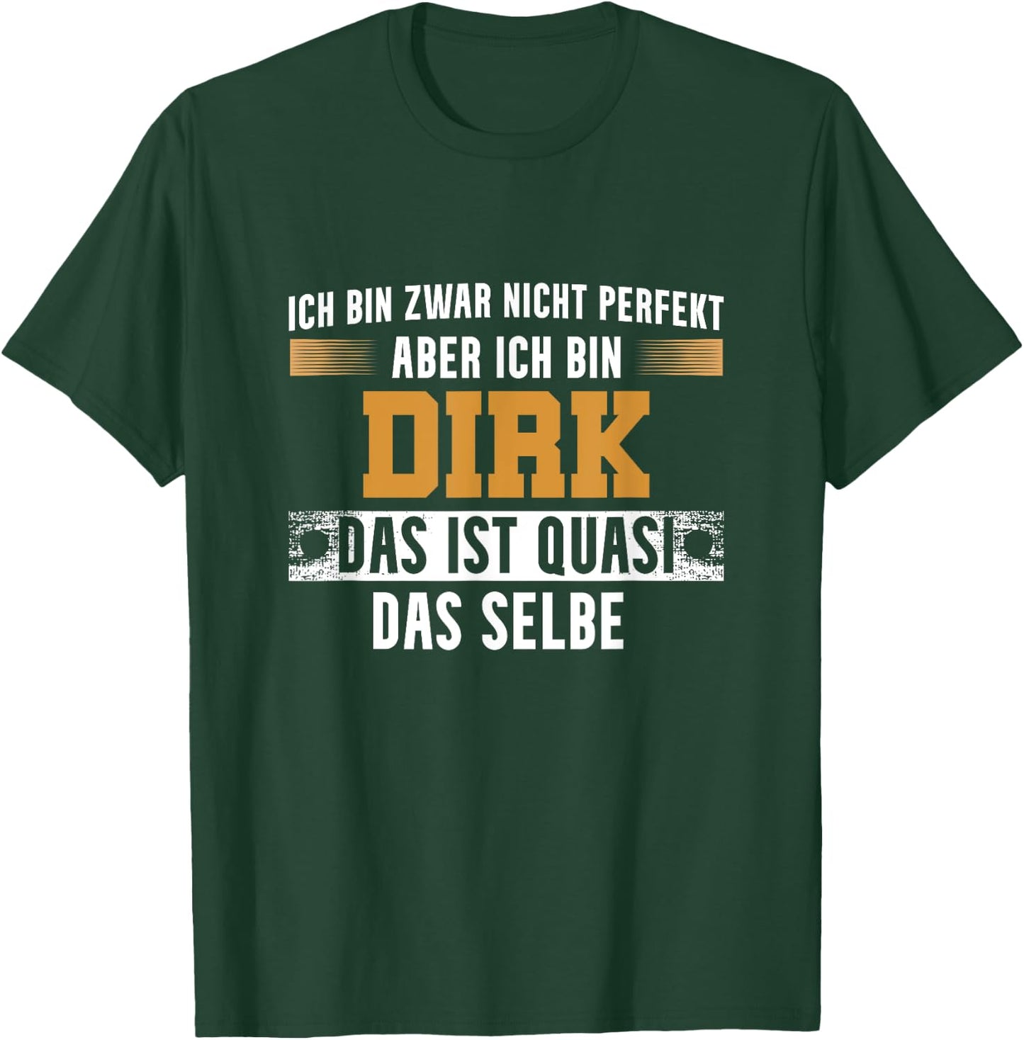 Name Dirk Ich bin Dirk , black T-Shirt - T-Shirt | Forest