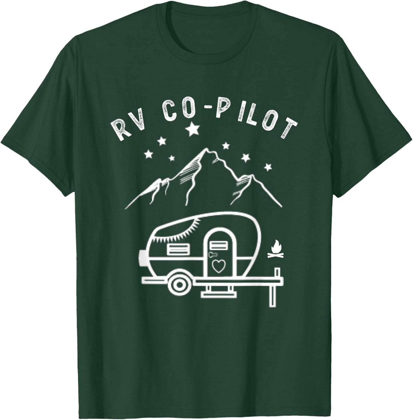 RV Co-Pilot Funny Motorhome Rv Camping T-Shirt - T-Shirt | Forest