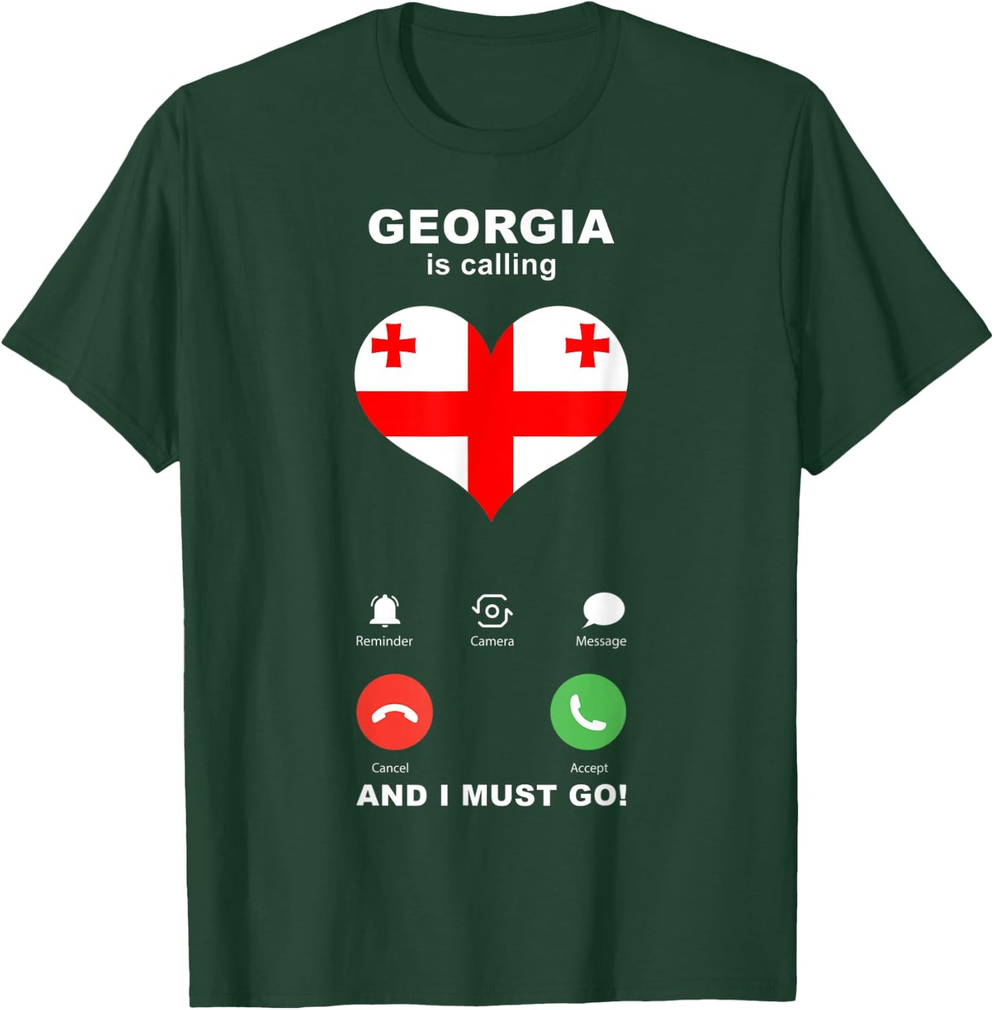 Georgien-Flagge, Souvenir, Georgien ruft T-Shirt - T-Shirt | Forest