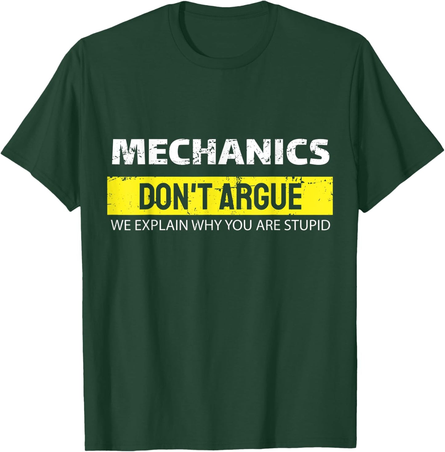 Mechanic Car Guy Mechanics DIY Handyman Garage Repair Shop T-Shirt - T-Shirt | Forest