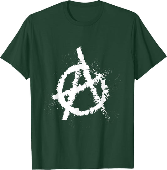 Anarchy Symbol Anarchy Punk Graffiti Punk Rock , black T-Shirt - T-Shirt | Forest