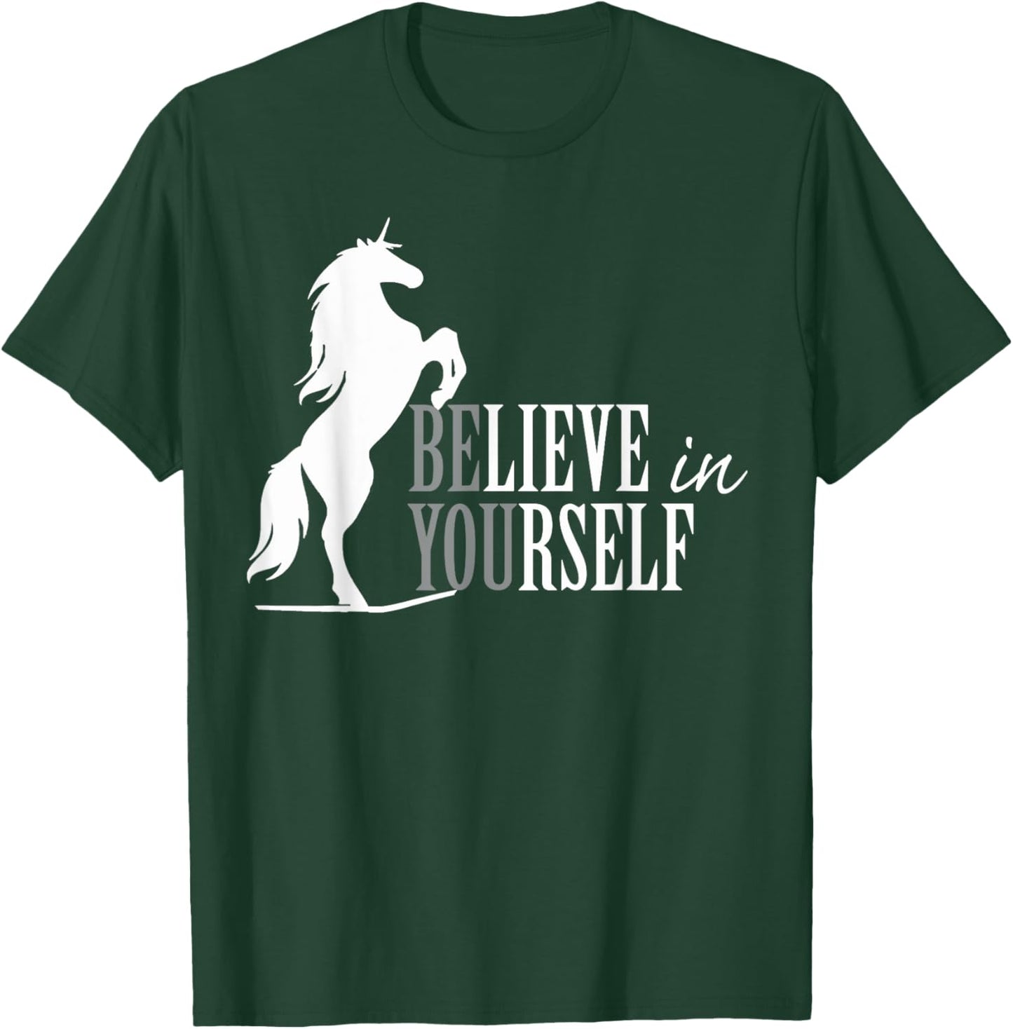 Belive in yourself unicorn T-Shirt - T-Shirt | Forest