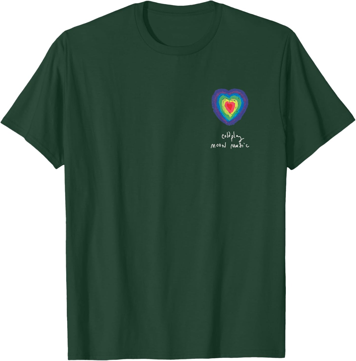 Coldplay Moon Music Heart Amazon Exclusive , black T-Shirt - T-Shirt | Forest
