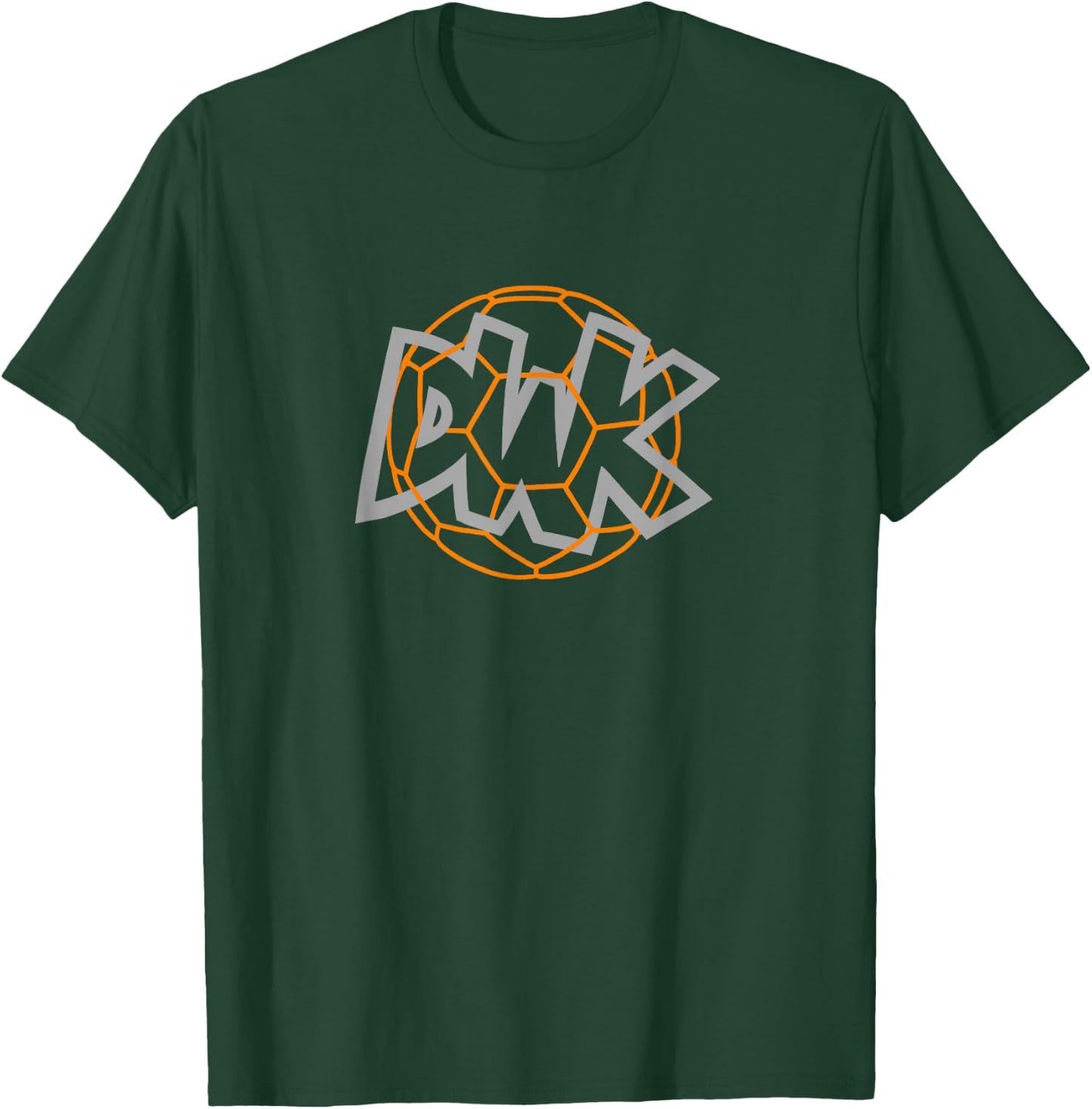 DWK Logo with Football , black T-Shirt - T-Shirt | Forest