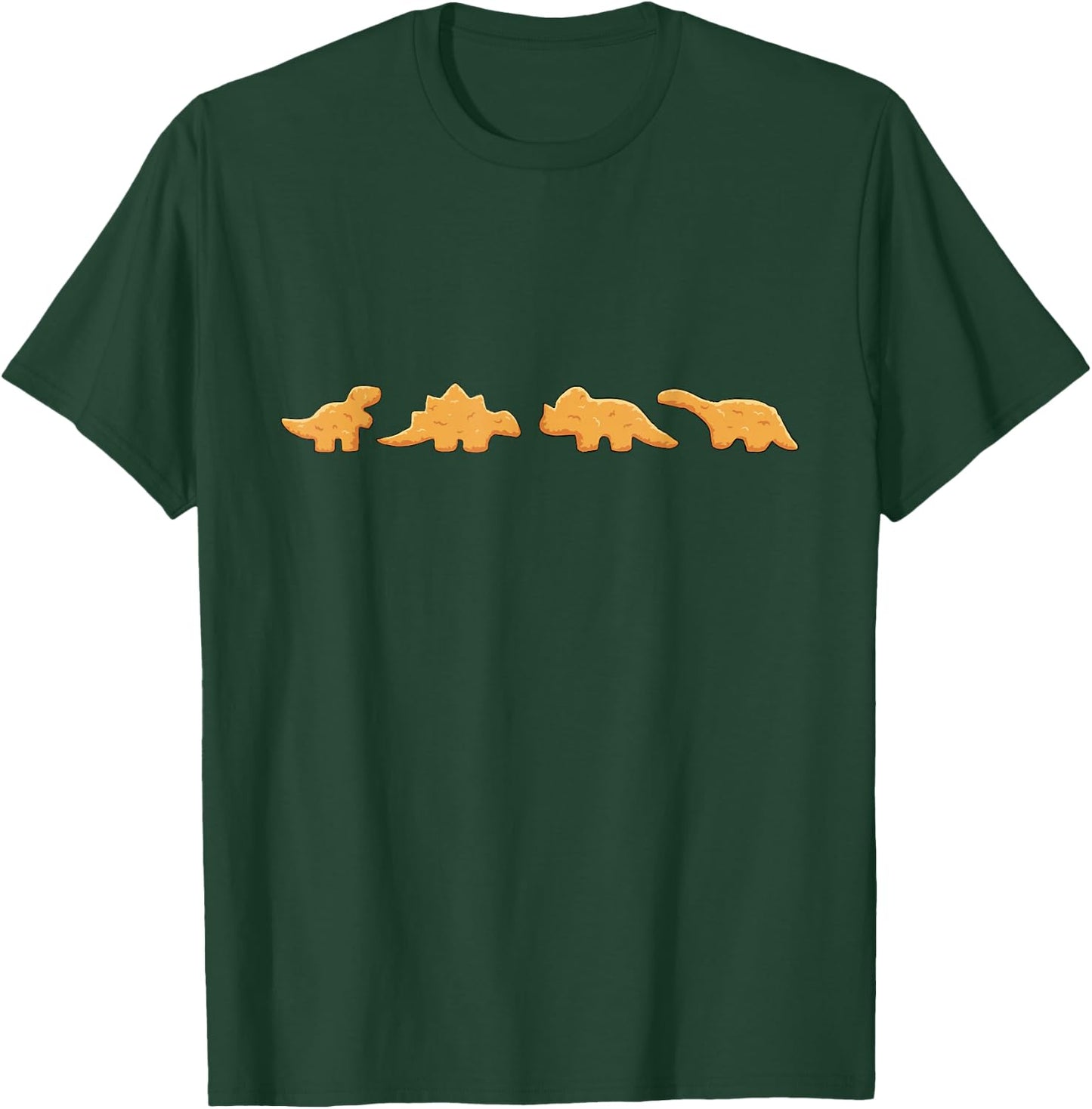 Dino Nuggets Graphic Chicken Nugget Lover T-Shirt - T-Shirt | Forest