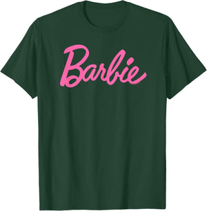 Barbie Classic Logo Pink , black T-Shirt - T-Shirt | Forest