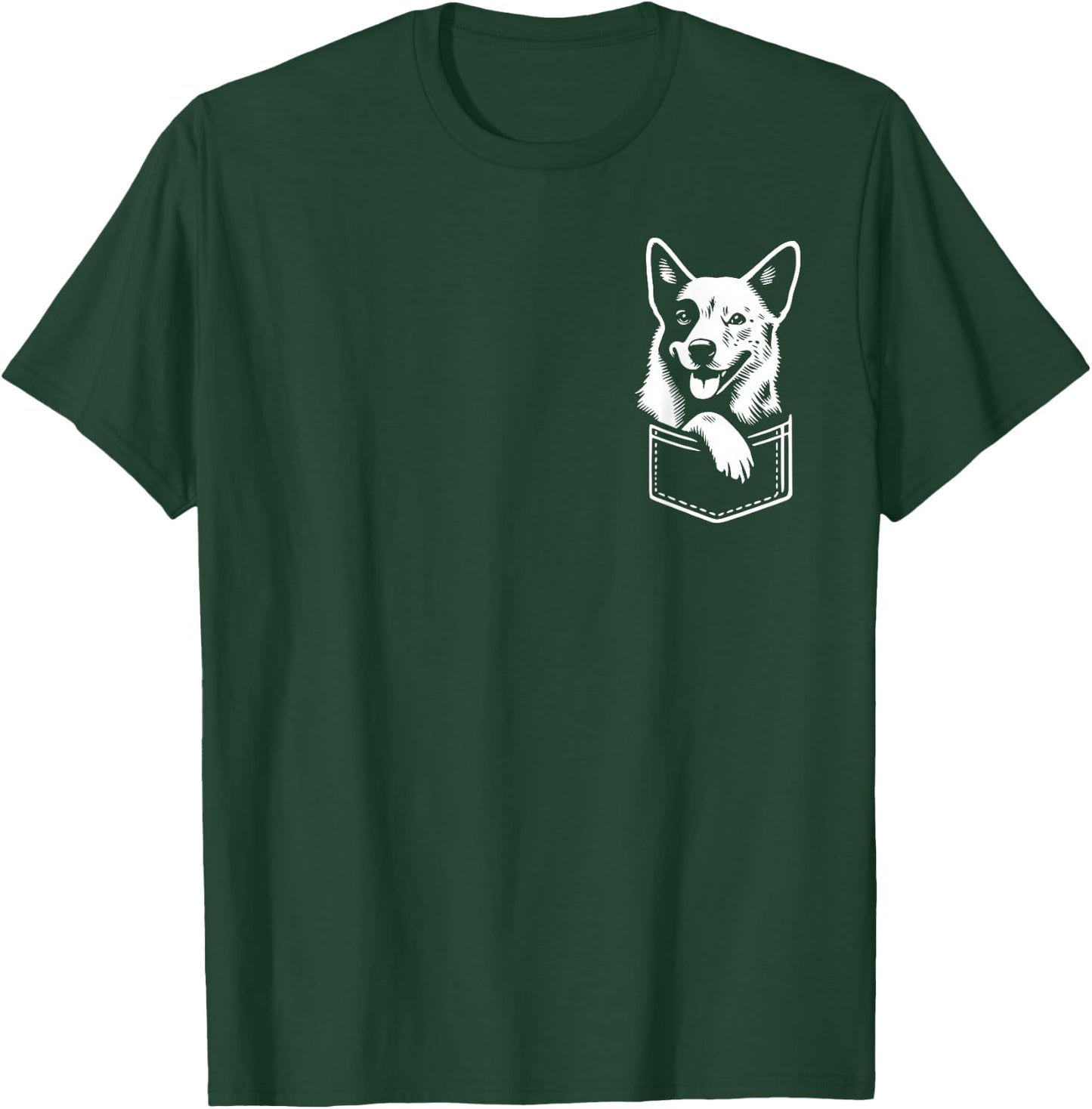 Scouting Australian Cattle Dog Graphic Design T-Shirt - T-Shirt | Forest