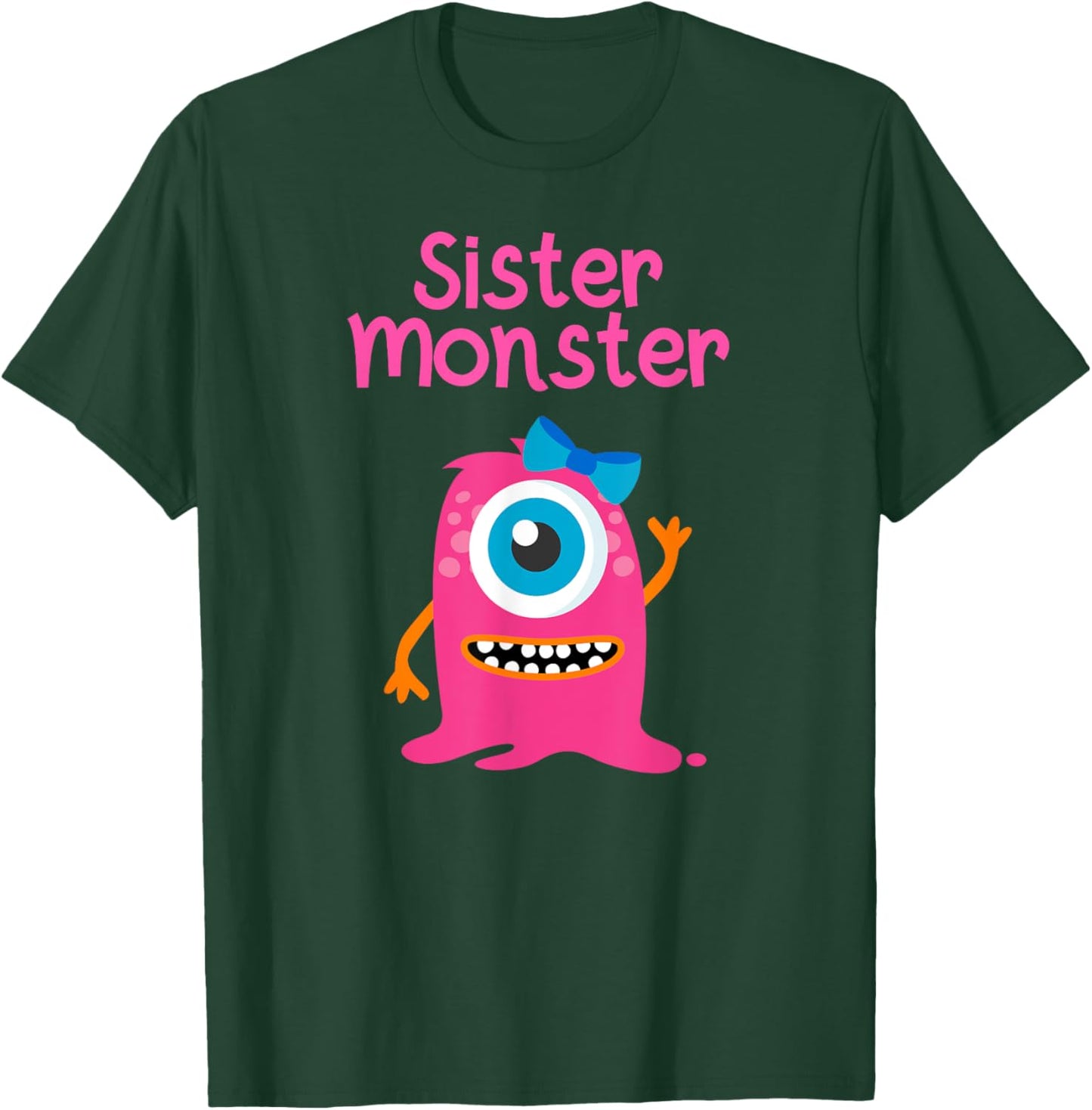 Monster T Shirt for Girls and Sisters T-Shirt - T-Shirt | Forest