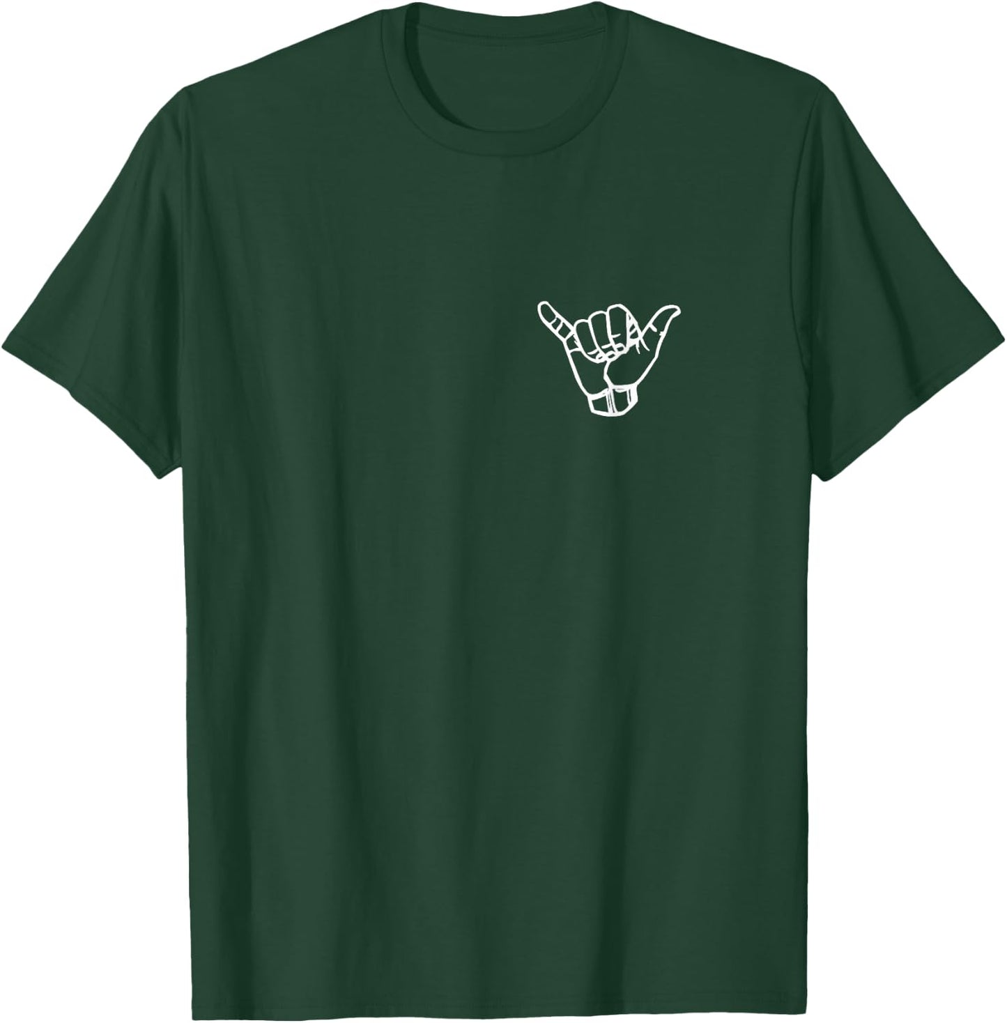 Shaka Surf Sign Cool Vintage Surfer/Surfing Gift T-Shirt - T-Shirt | Forest