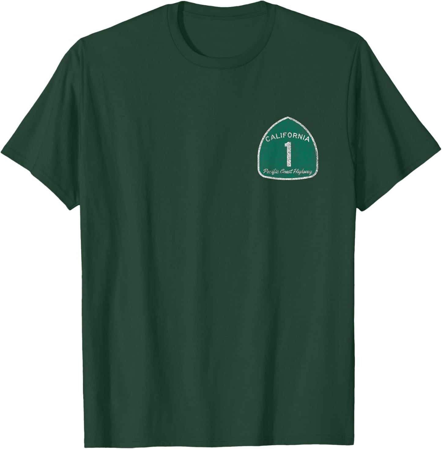 California Highway 1 One Pacific Coast T-Shirt - T-Shirt | Forest