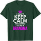 I can't keep Calm I'm going to be a Grandma Xmas T Shirt T-Shirt - T-Shirt | Forest