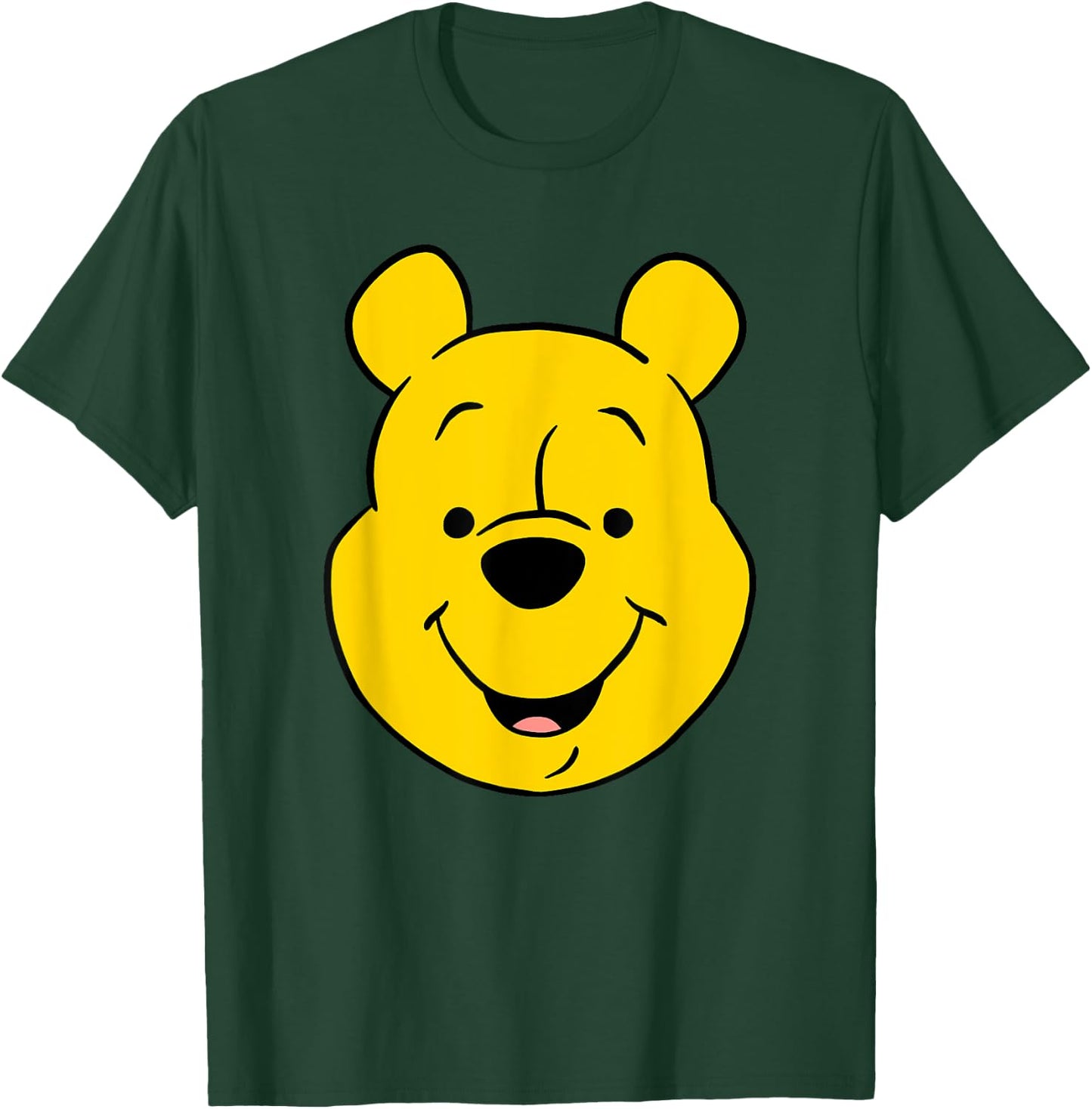 Disney Winnie The Pooh Pooh Bear Large Face , gray T-Shirt - T-Shirt | Forest