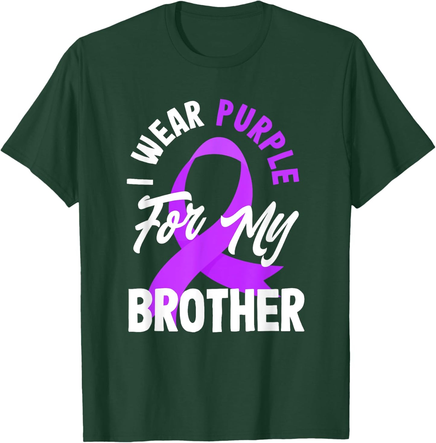 Je porte du violet pour sensibiliser mon frère à l'épilepsie T-Shirt - T-Shirt | Forest