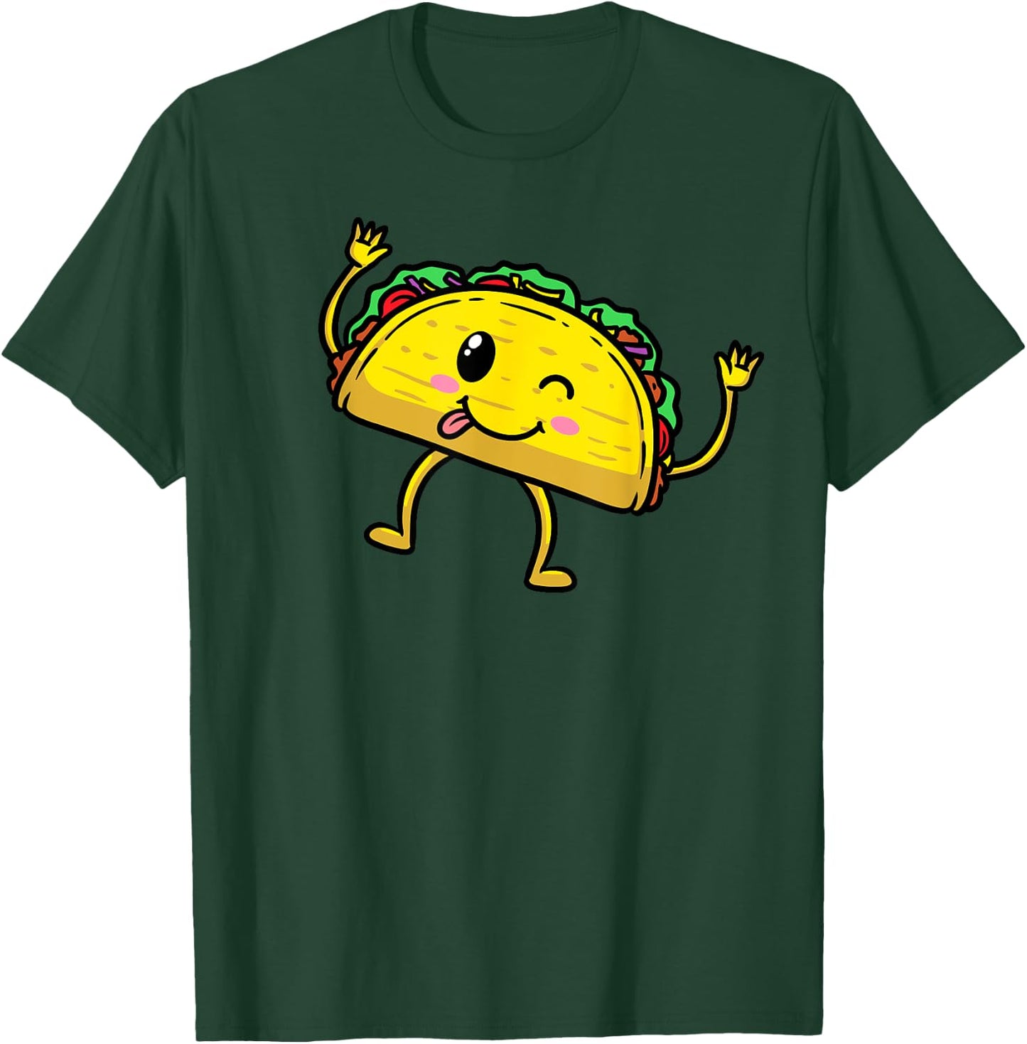 Taco Mexican Food Cinco De Mayo Men Women T-Shirt - T-Shirt | Forest