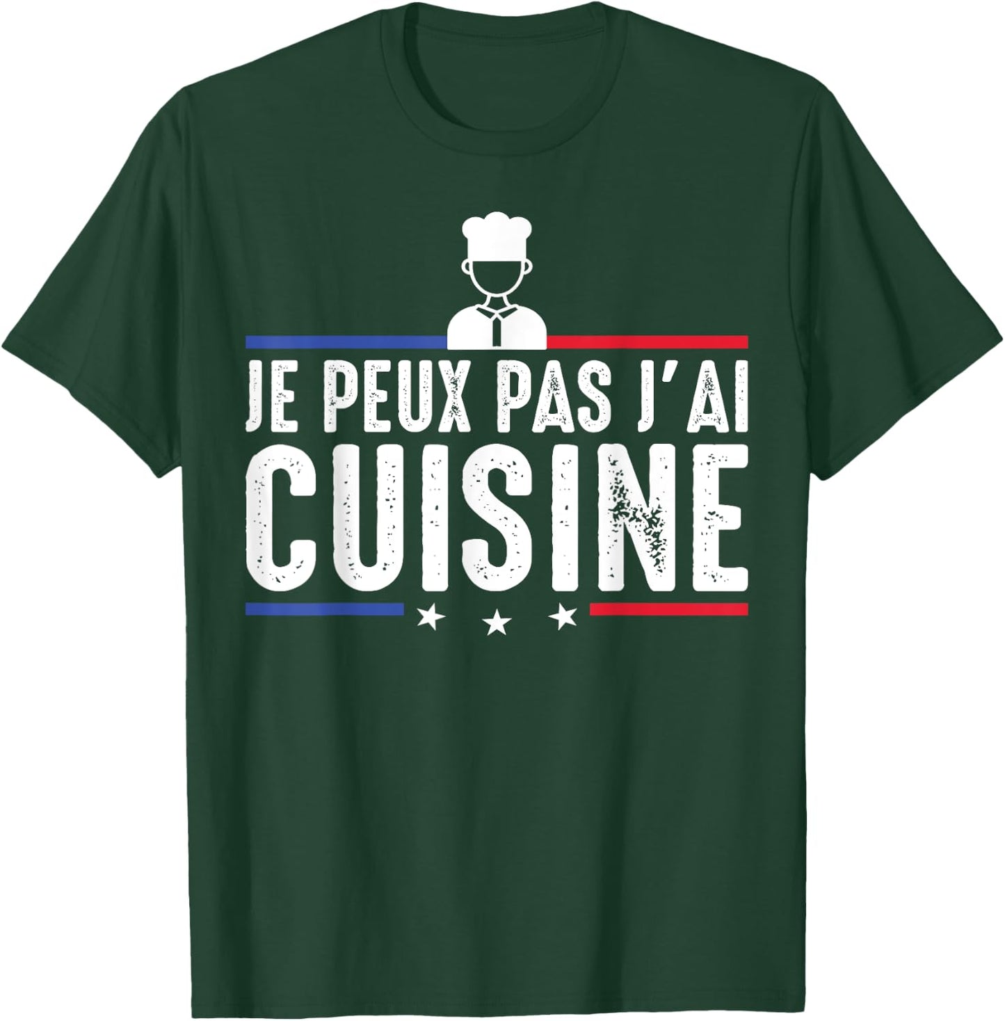 Je Peux Pas J'ai Cuisine Food Chef Cuisto Funny , Black, S T-Shirt - T-Shirt | Forest