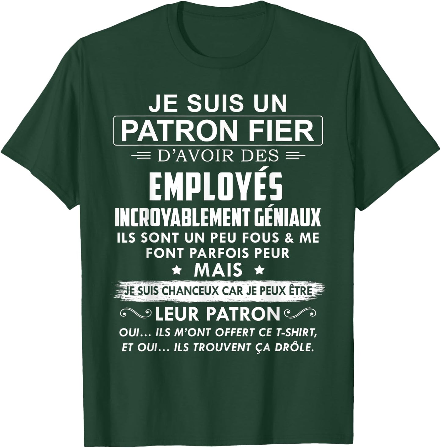 Proud Boss General Employees Gift , Black, S T-Shirt - T-Shirt | Forest