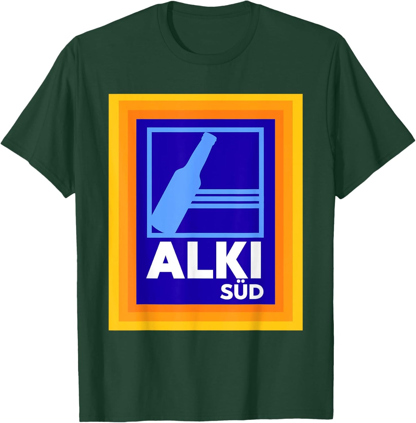 Alki Süd Parody Alcohol Drinking Party Malle Meme T-Shirt - T-Shirt | Forest