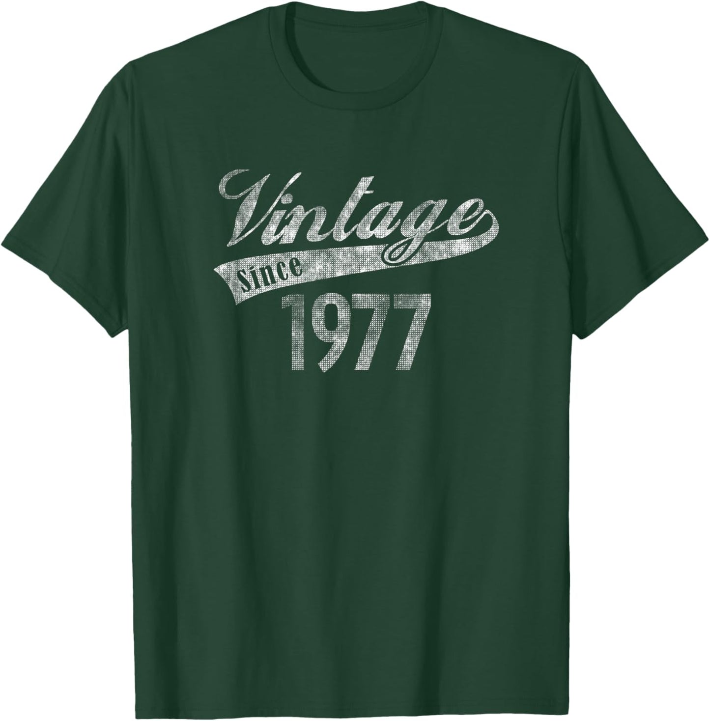 Vintage Since 1977 Retro Birthday Gift T-Shirt - T-Shirt | Forest