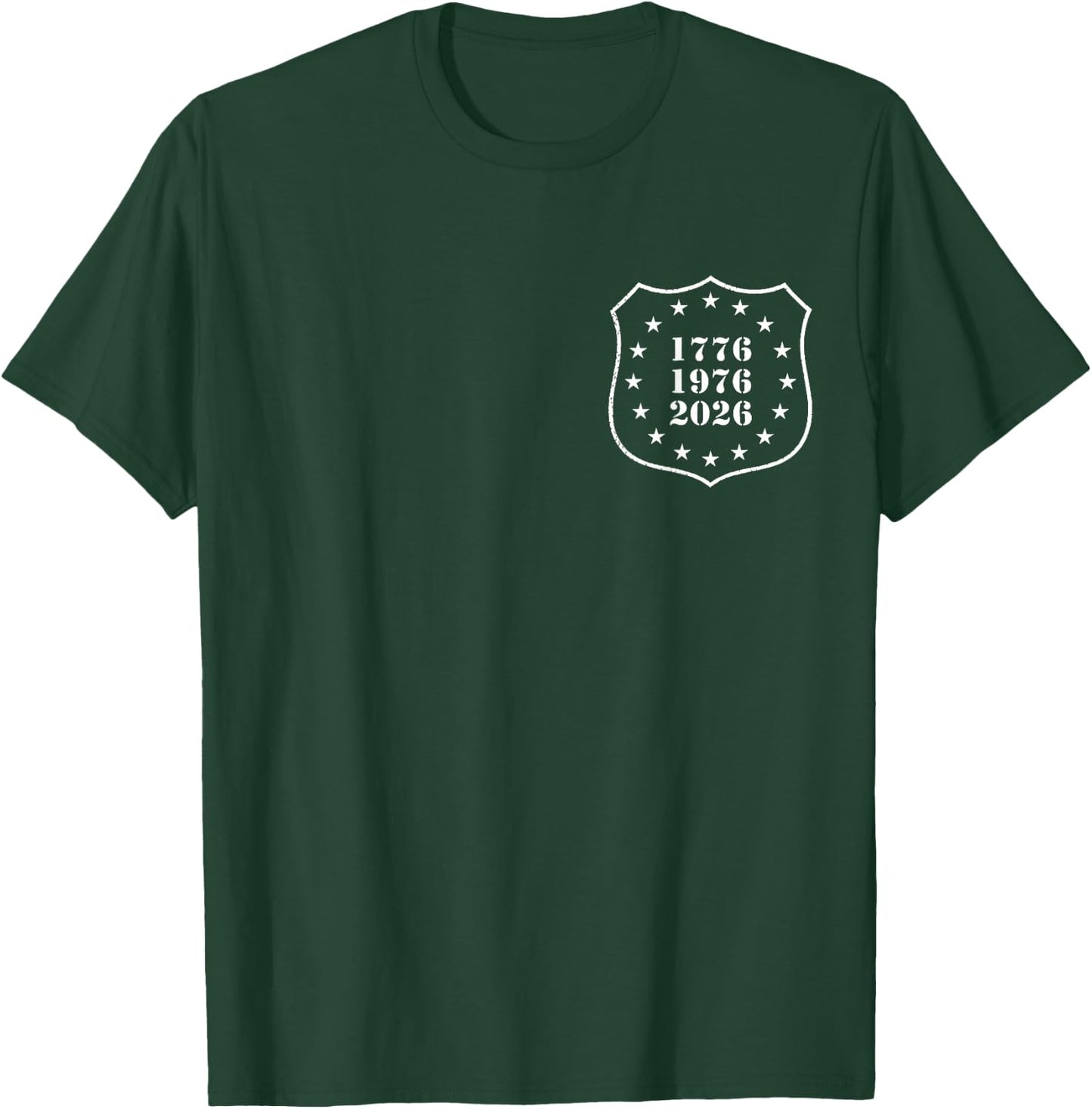 America Turns 250 I Turn 50 1976 50th Birthday (2 Side) T-Shirt - T-Shirt | Forest