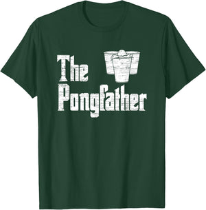The Pong Father - Funny Beer Pong T-Shirt - T-Shirt | Forest