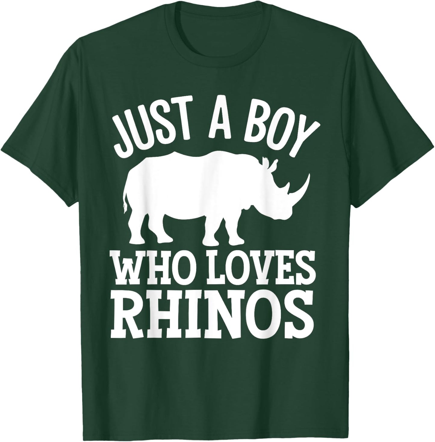 Cool Rhino Art For Boys Kids Rhinoceros Chubby Unicorn Rhino T-Shirt - T-Shirt | Forest
