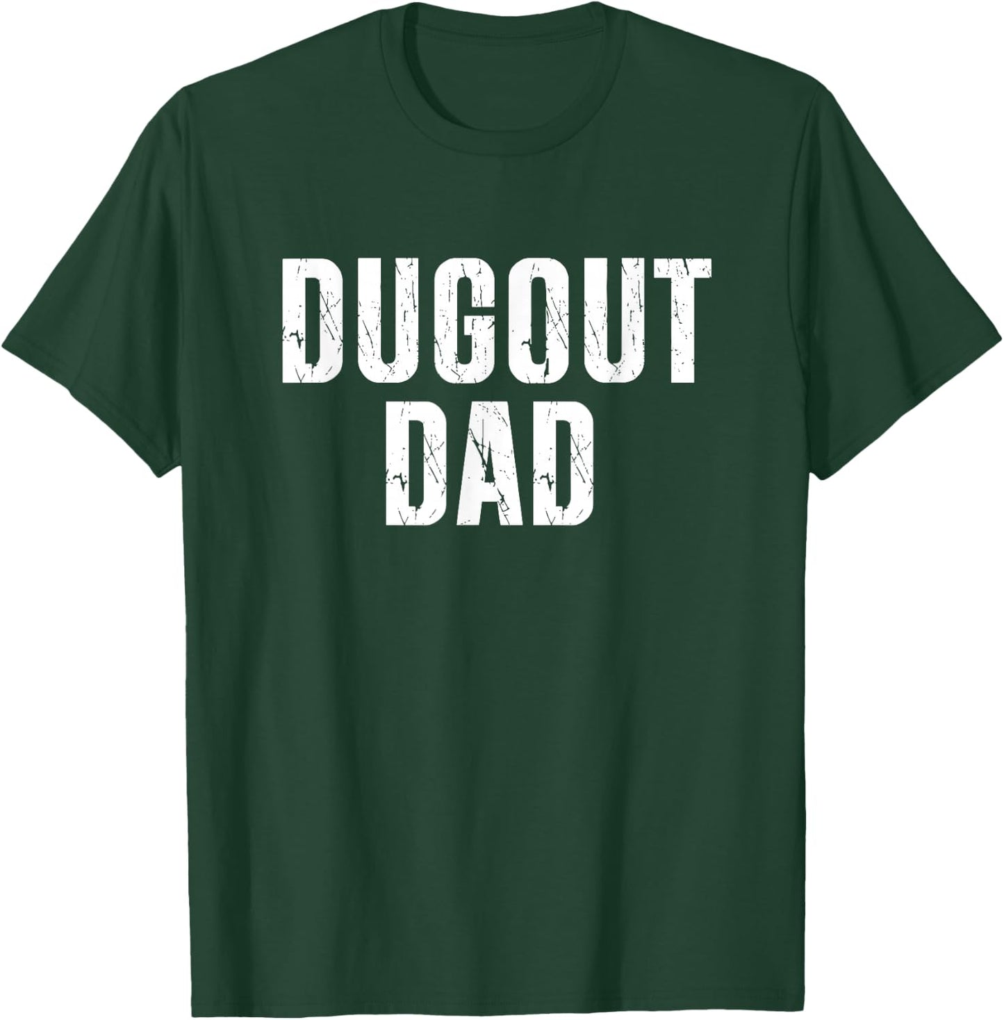 Softball Dugout Dad T-Shirt - T-Shirt | Forest