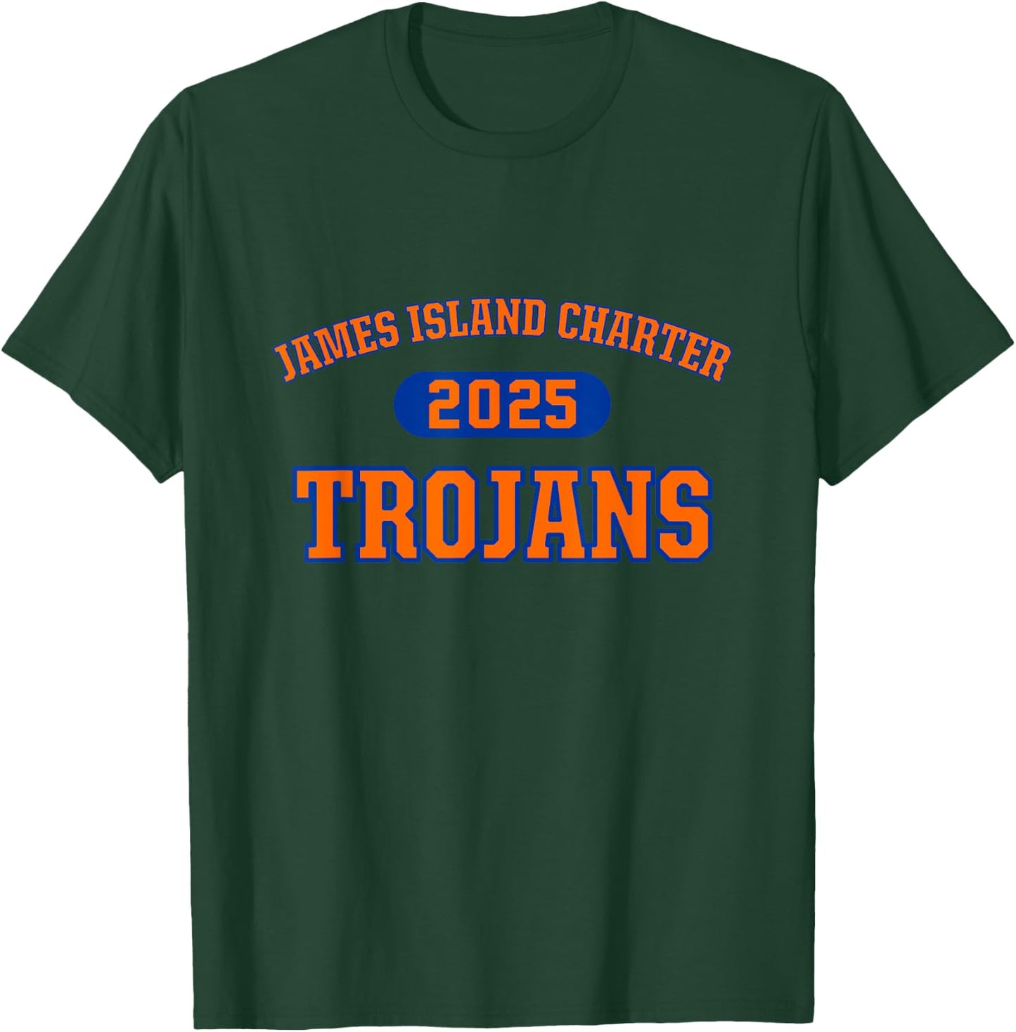 James Island Charter Trojans High School Arch 2025 T-Shirt - T-Shirt | Forest