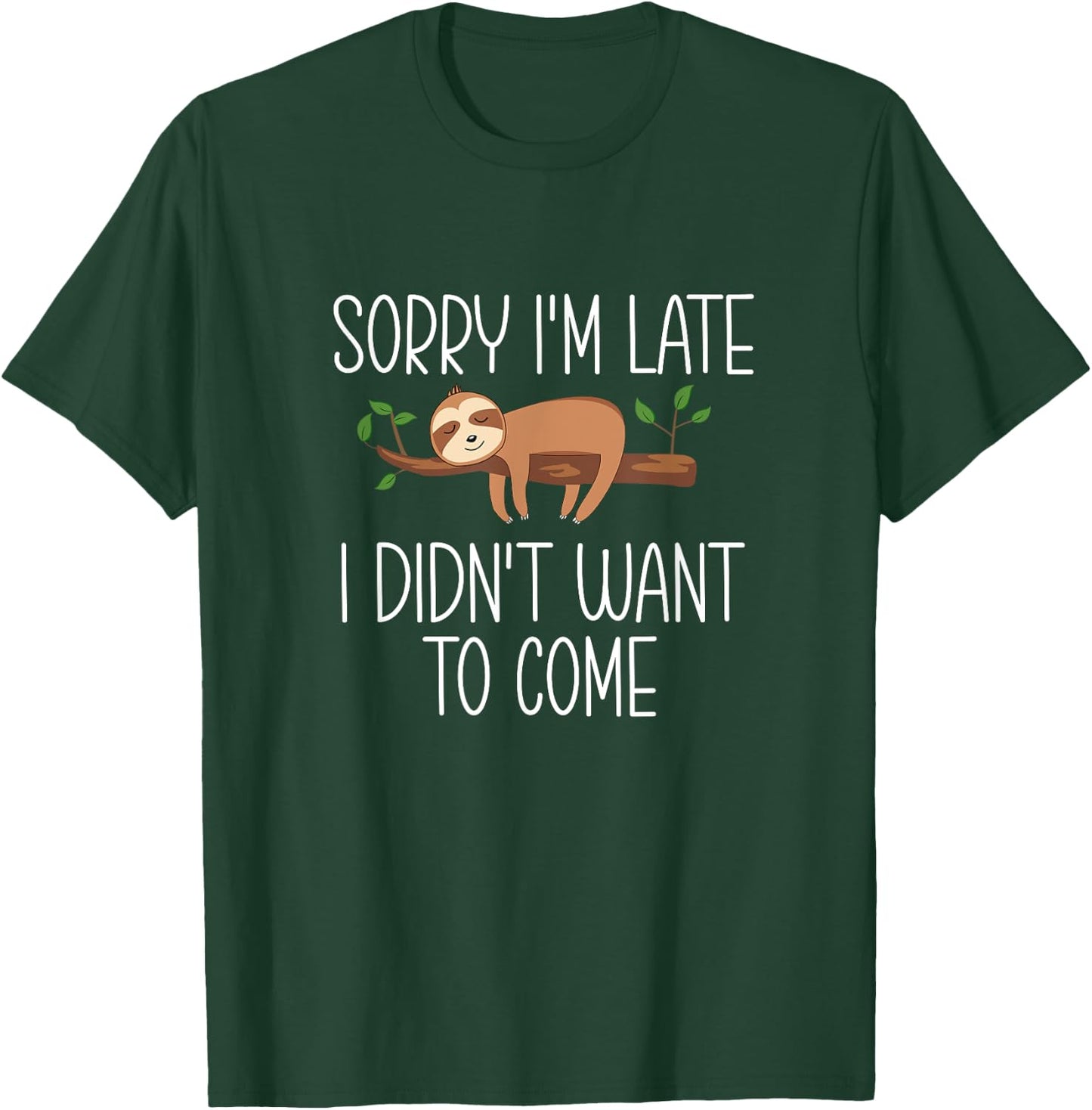 Sloth Lover Graphic Men Girls Boys Sloth T-Shirt - T-Shirt | Forest