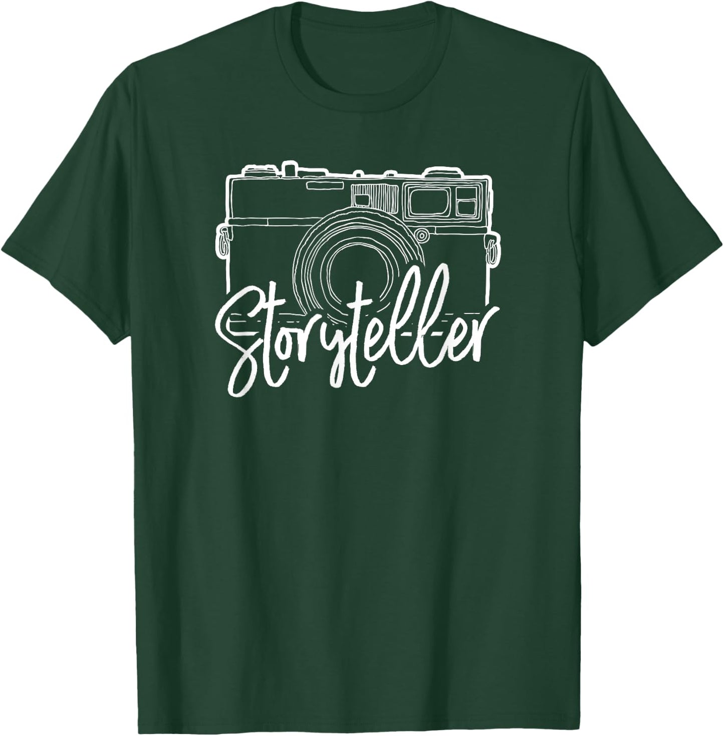 Cute Photography Storyteller With Camera T-Shirt - T-Shirt | Forest