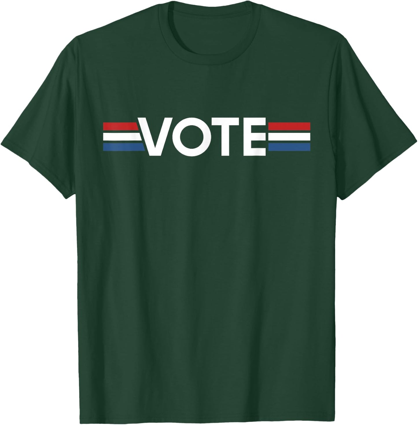 Vote Women Men Trendy Red White Blue 2024 Election T-Shirt - T-Shirt | Forest