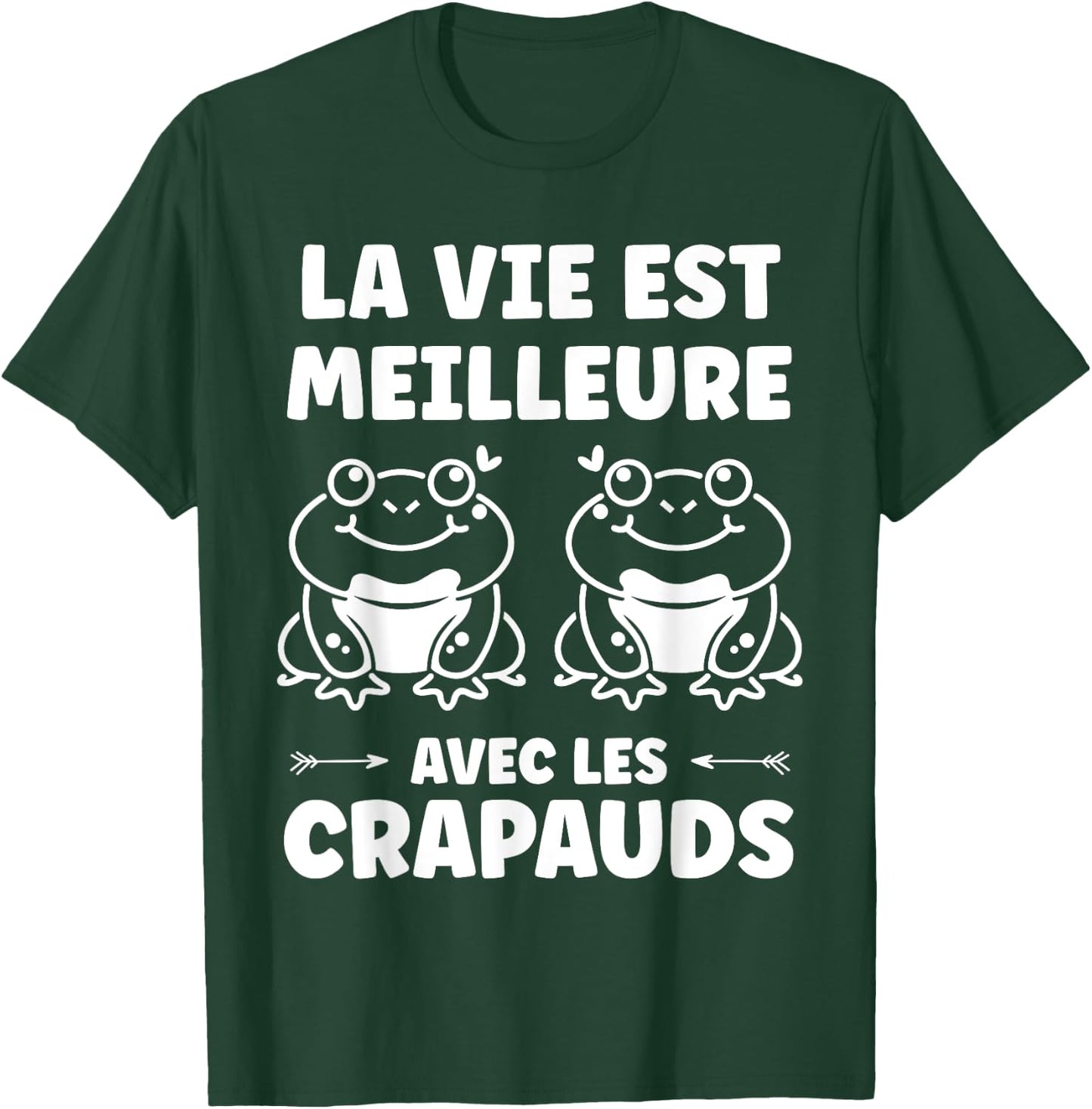 Toad Humor Life Is Better with Toads , Black, S T-Shirt - T-Shirt | Forest