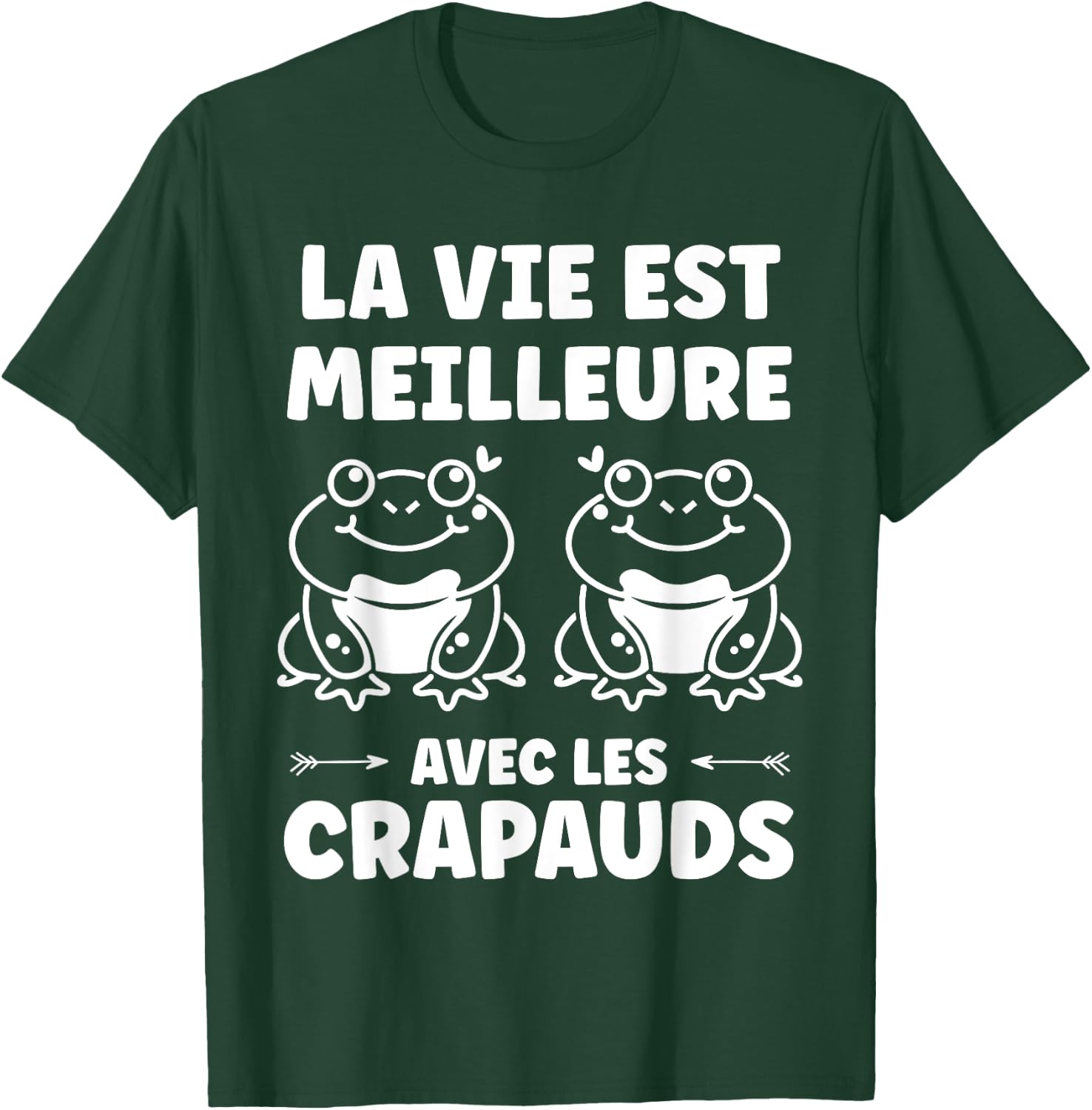Toad Humor Life Is Better with Toads , Black, S T-Shirt - T-Shirt | Forest