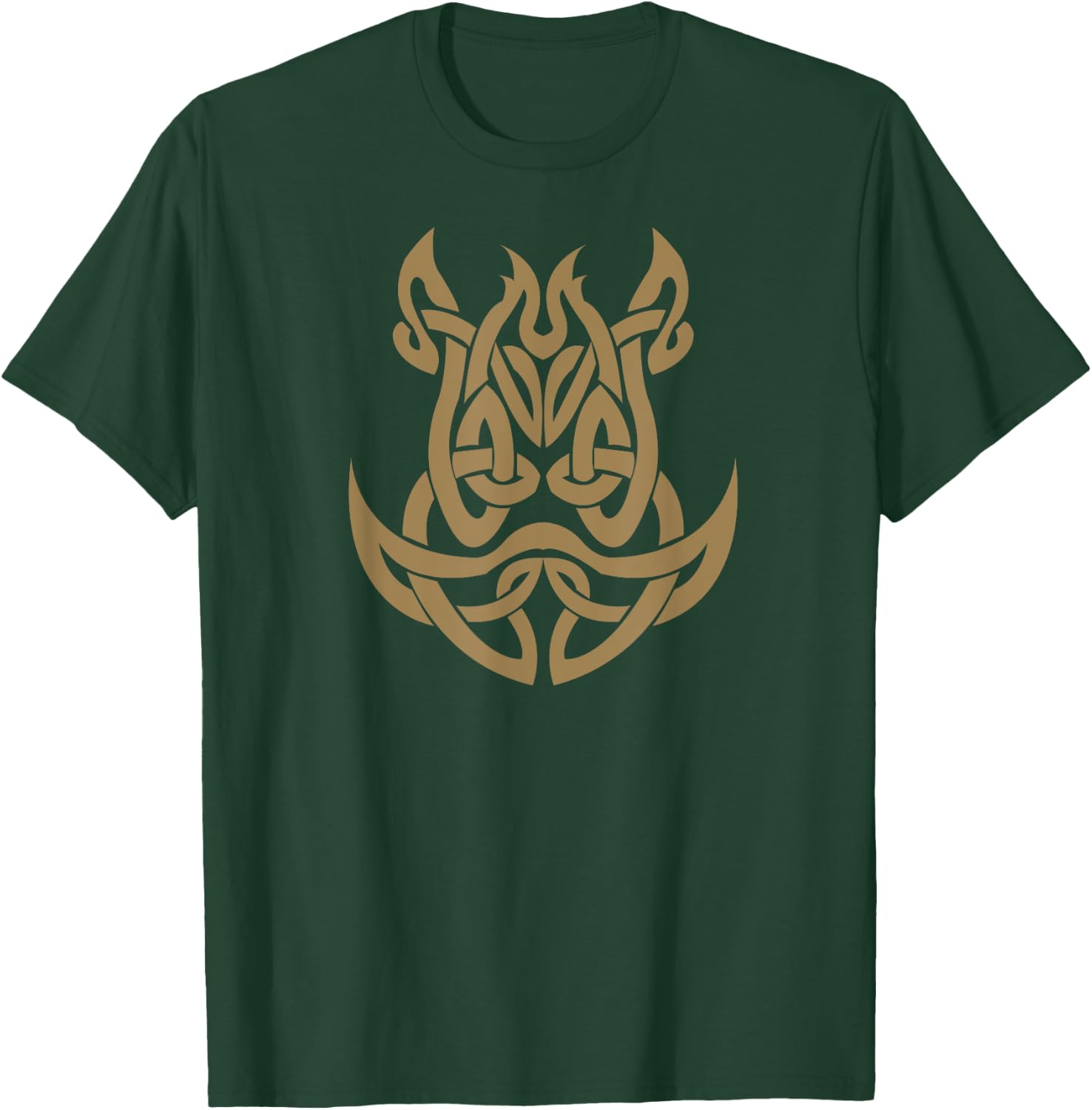 Celtic Symbol Boar Face Forest Animal Celtic Knots Art T-Shirt - T-Shirt | Forest