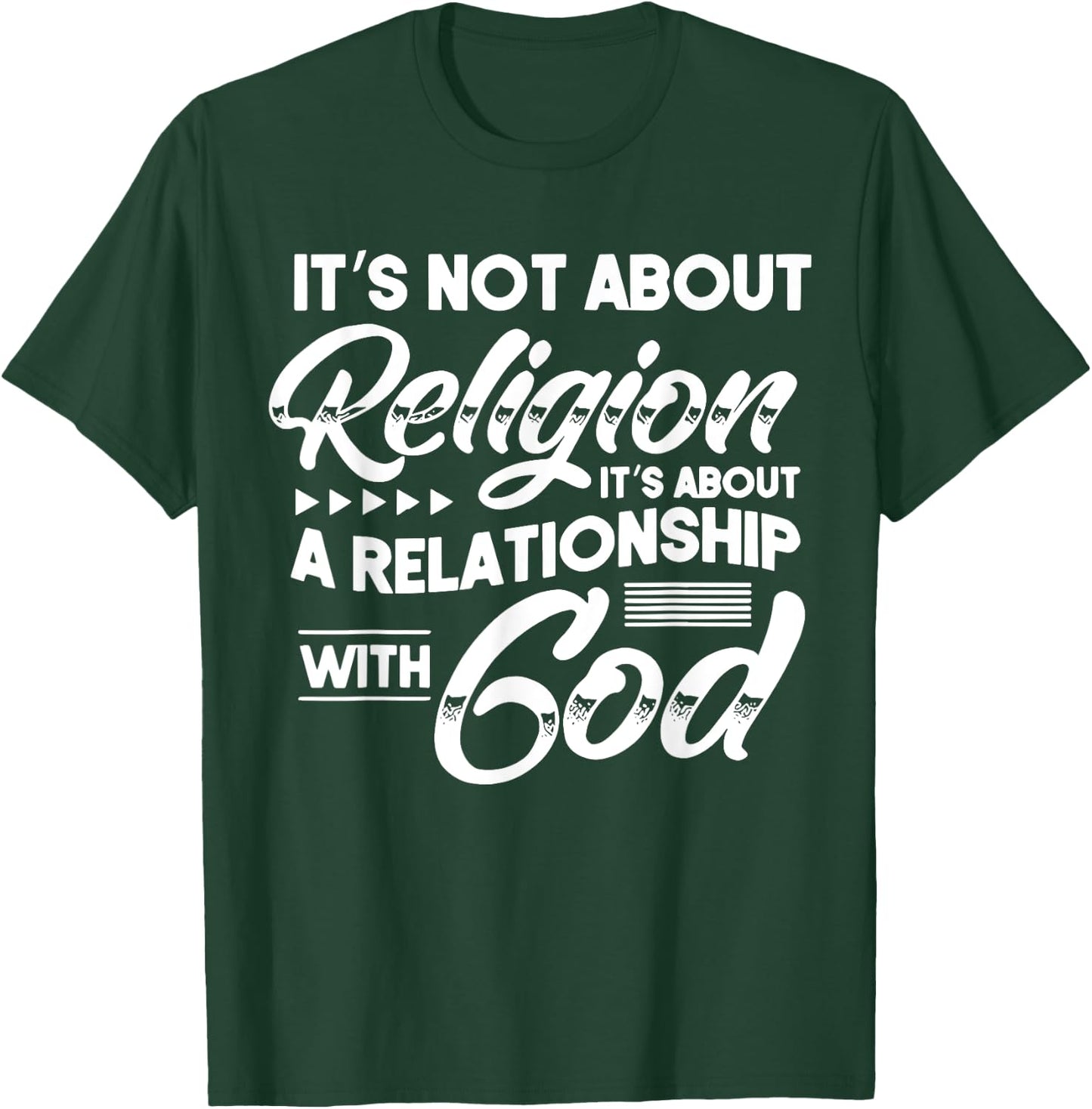 It's Not A Religion It's A Relationship Christian Jesus God T-Shirt - T-Shirt | Forest