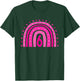 Kids Girl's Birthday Six 6 Years Old 6th Birthday Pink Rainbow T-Shirt - T-Shirt | Forest