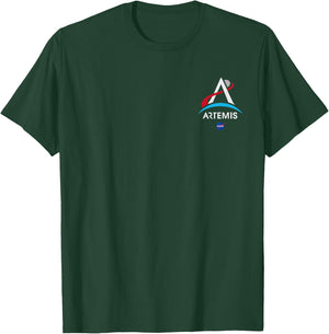 NASA Artemis Mission Logo , Black, S T-Shirt - T-Shirt | Forest