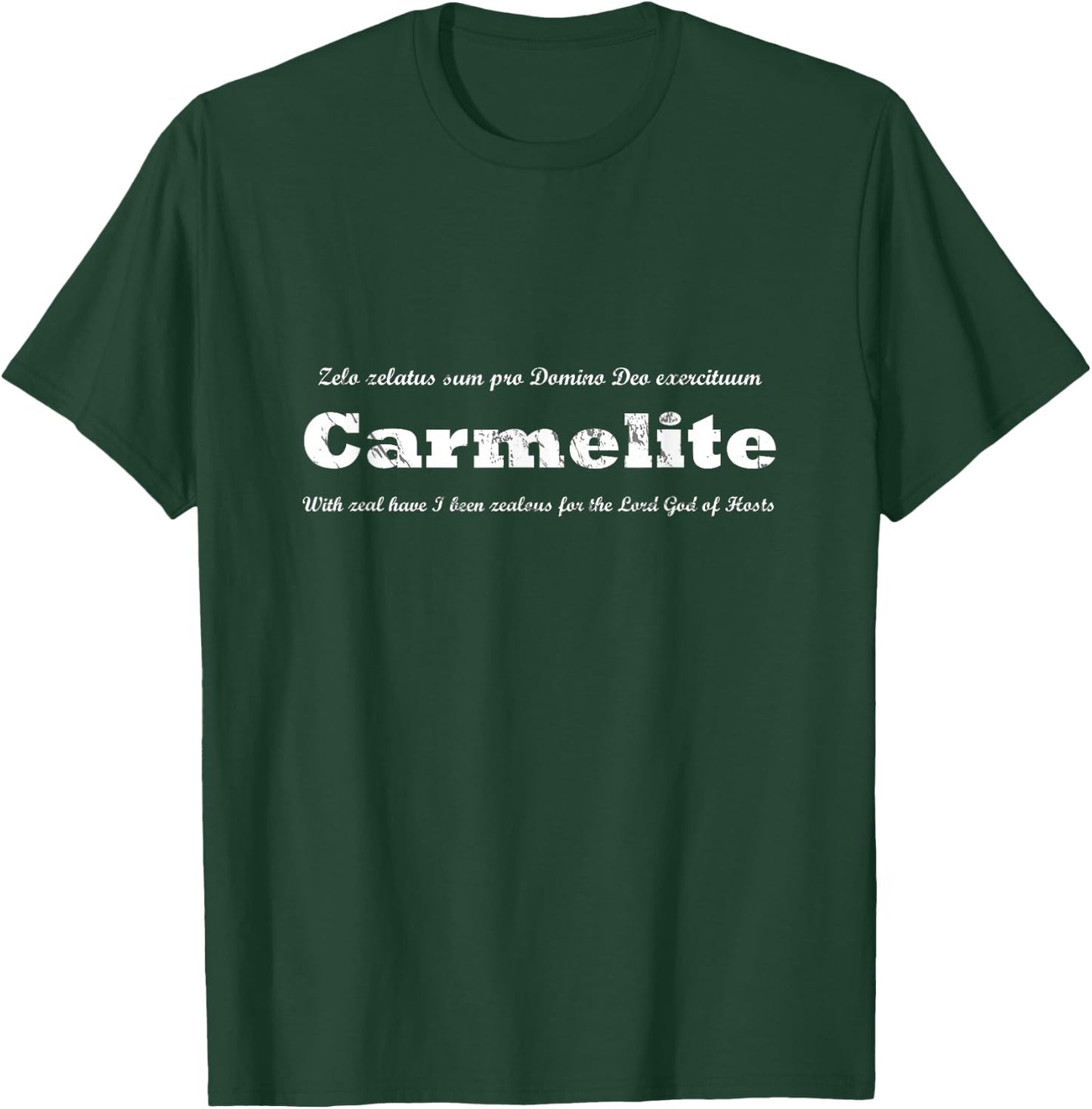 Traditional Catholic : Carmelite T-Shirt - T-Shirt | Forest