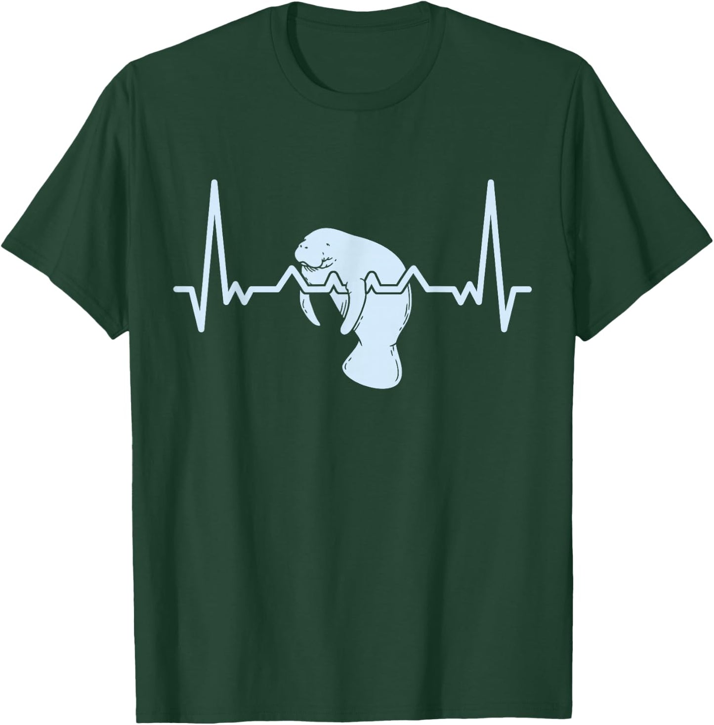 Manatee I Heartbeat I Love Manatees I Manatee T-Shirt - T-Shirt | Forest