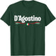 Italy Flag Birthname Italian D'Agostino , black T-Shirt - T-Shirt | Forest